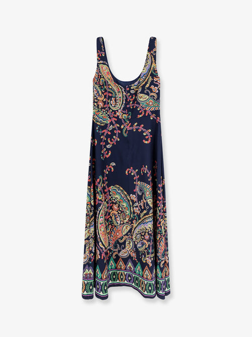 Etro Dress with iconic multicolor print - Multicolour