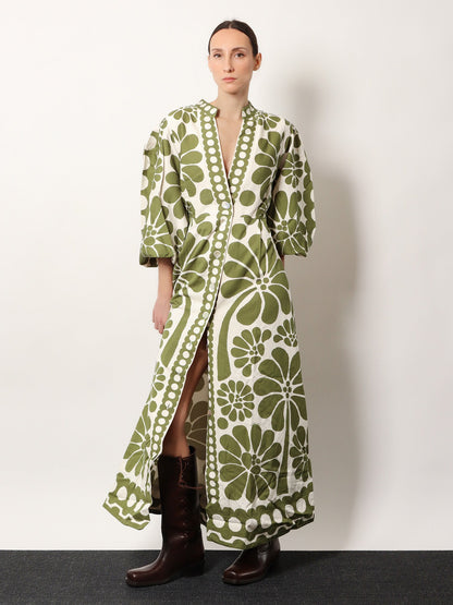 Farm Rio Palermo Maxi Dress - Palermo Green