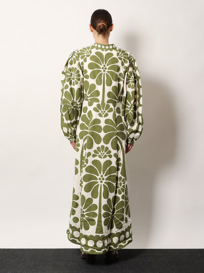 Farm Rio Palermo Maxi Dress - Palermo Green