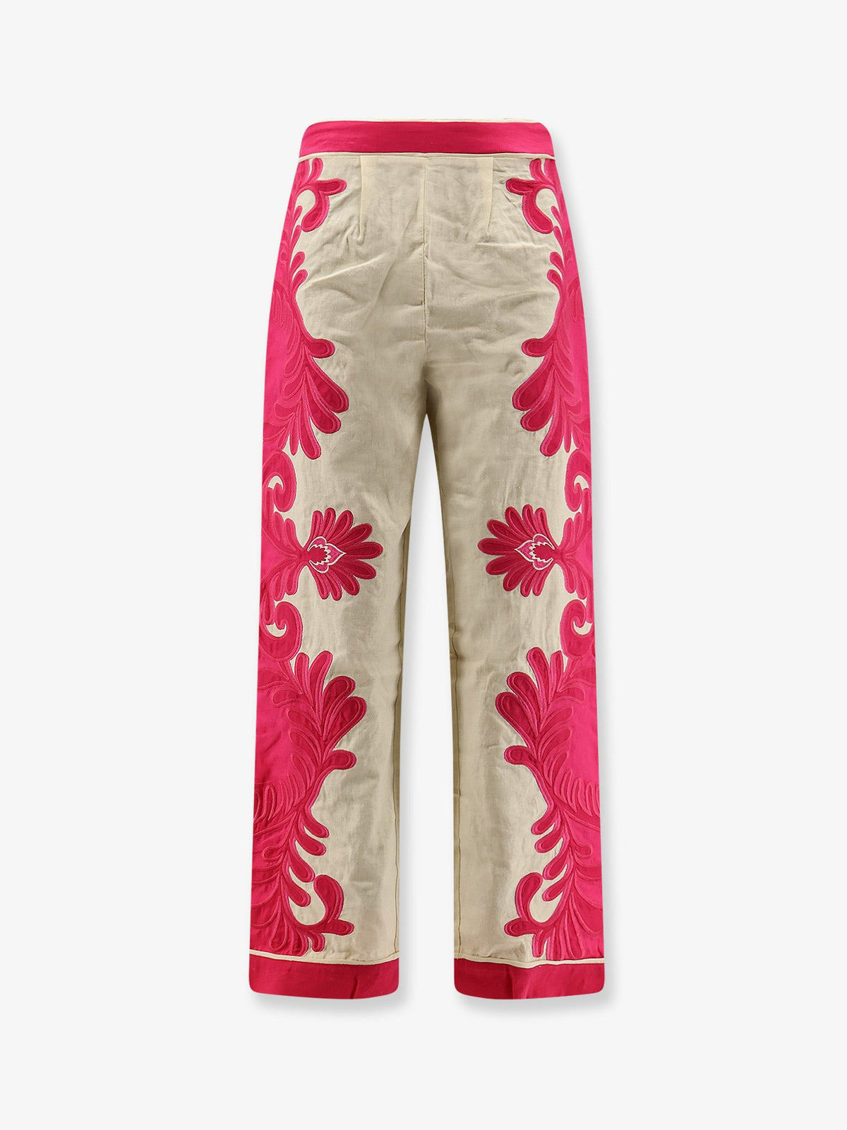 Farm Rio Linen and viscose blend trousers - Springarabescpink