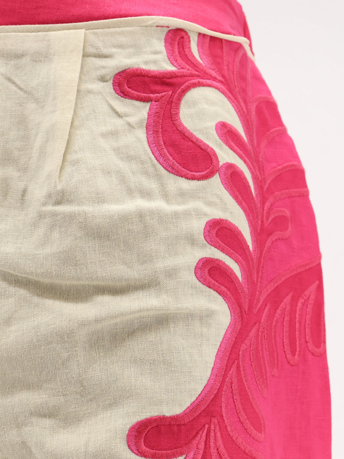 Farm Rio Linen and viscose blend trousers - Springarabescpink