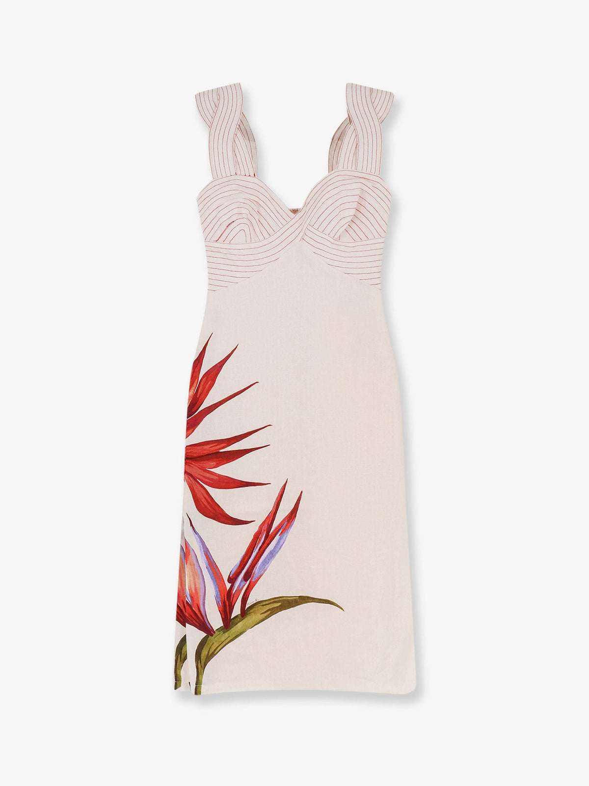 Farm Rio Strelizia linen dress - Strelitziasand