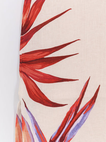 Farm Rio Strelizia linen dress - Strelitziasand