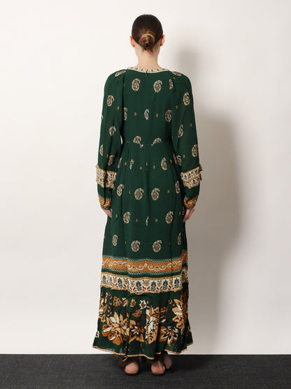 Farm Rio Ayla Maxi Dress - Ayla Green