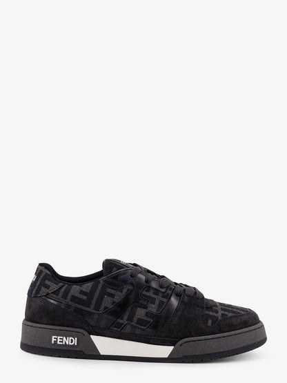 Fendi Match Leather Sneakers With Suede Inserts