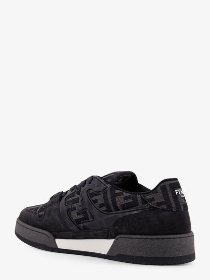 Fendi Match Leather Sneakers With Suede Inserts