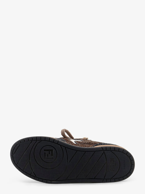 Fendi Sneakers Fendi Match in pelle bianca e suede marrone - Asfalto+Ted+Bianco U