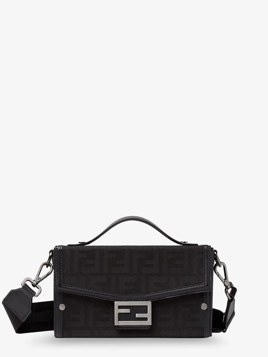 Fendi Baguette Soft Trunk Ff Fabric Crossbody Bag