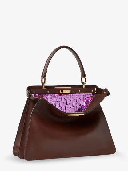 Fendi Peekaboo I See U Medium Leather Handbag