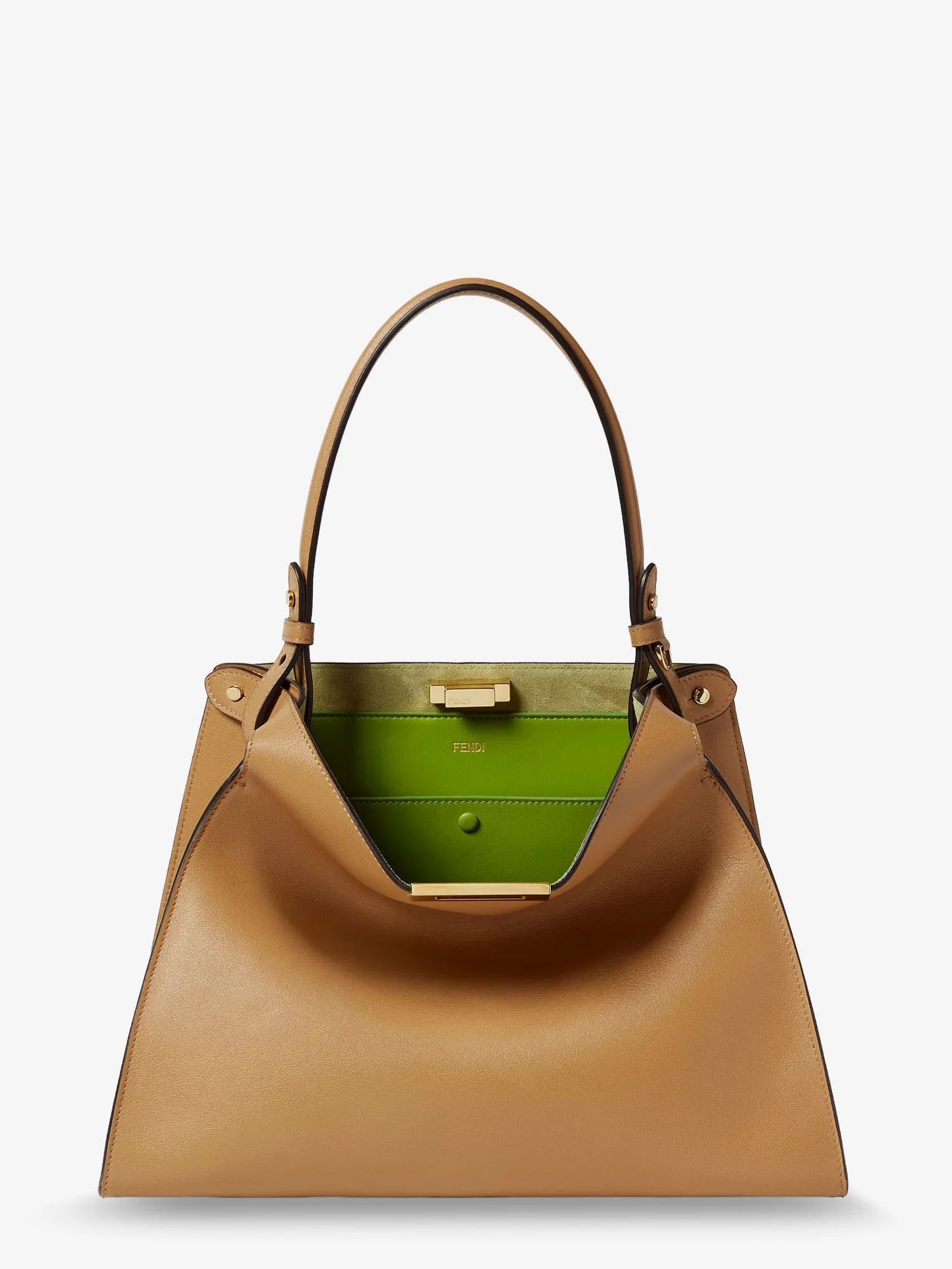 Fendi Fendi Way Medium Leather Shoulder Bag With Contrasting Lining