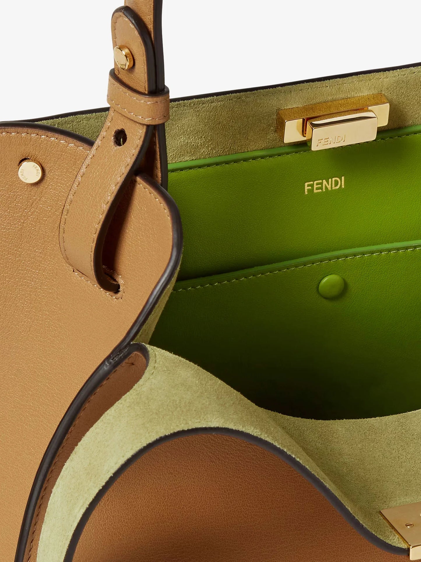 Fendi Fendi Way Medium Leather Shoulder Bag With Contrasting Lining