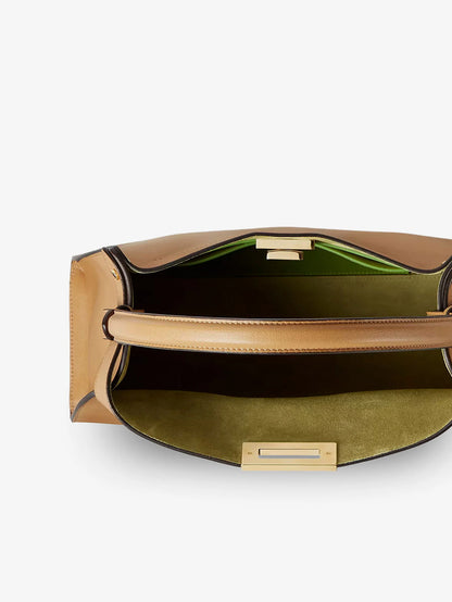 Fendi Fendi Way Medium Leather Shoulder Bag With Contrasting Lining