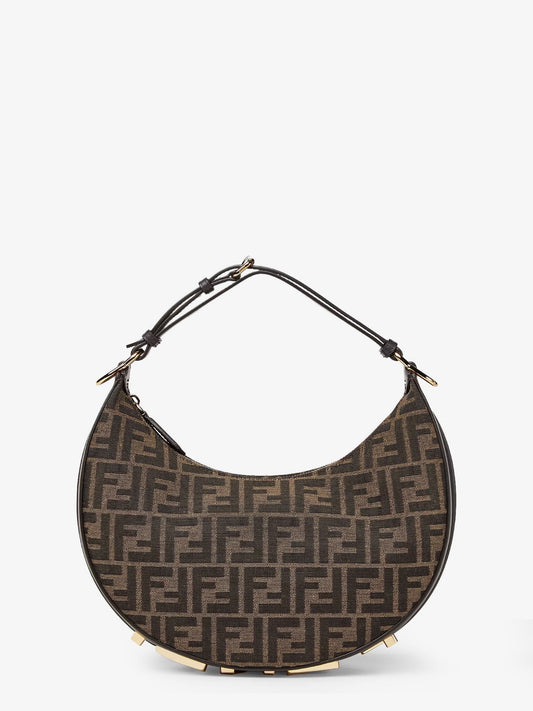 Fendi Fendigraphy Small Ff Jacquard Fabric Handbag
