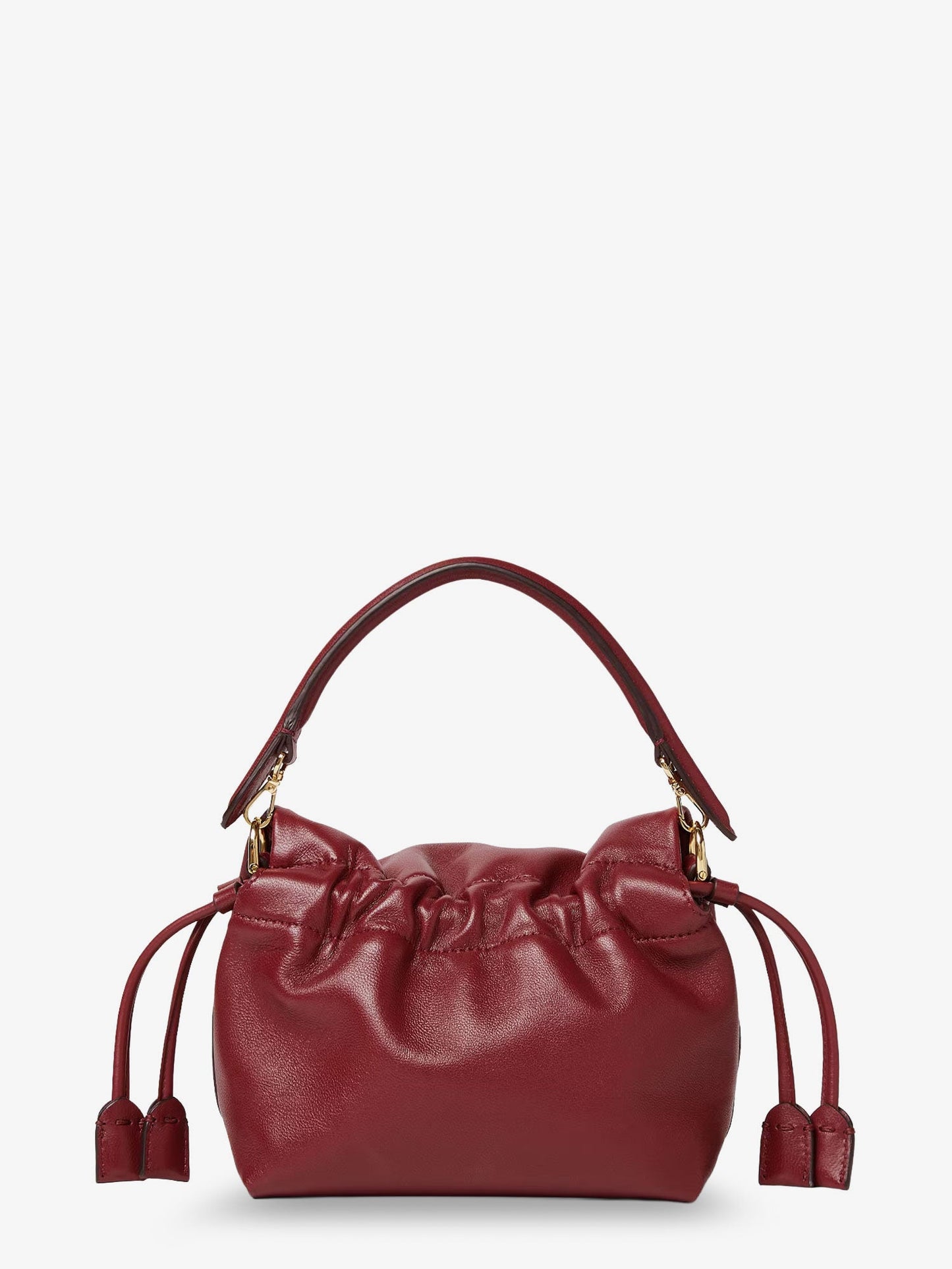 Fendi Mamma Baguette Small Leather Crossbody Bag
