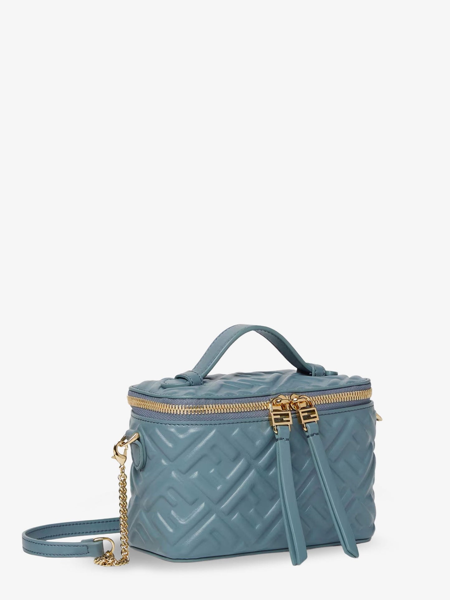 Fendi Fendi Vanity Leather Crossbody Bag With Ff Motif