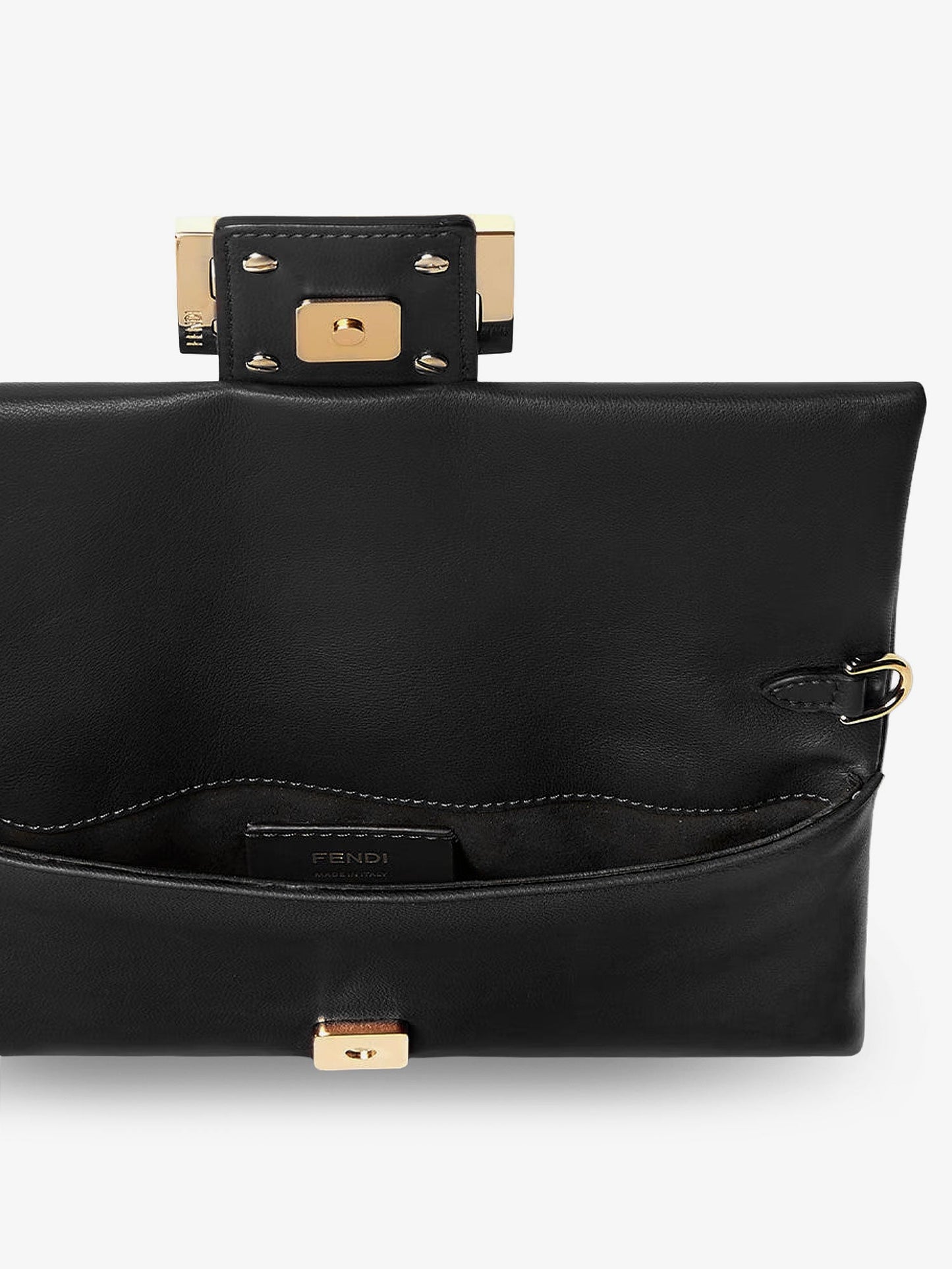 Fendi Mamma Baguette Leather Crossbody Bag