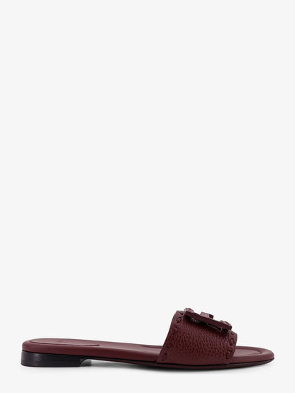 Fendi Leather Tube Sandals
