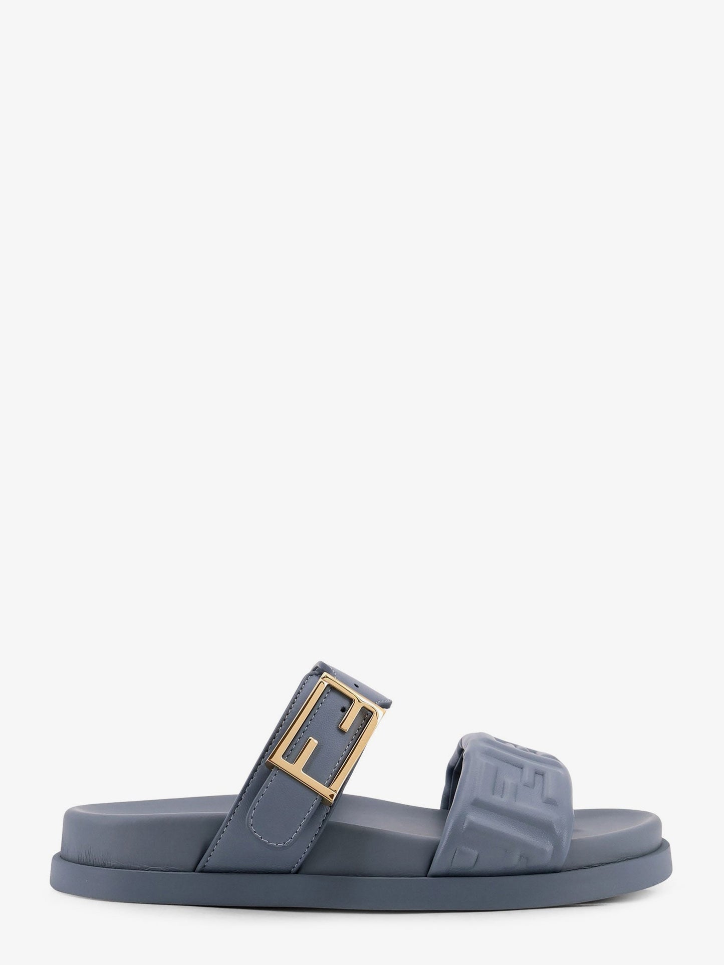 Fendi Fendi Feel Woven Rafia Flat Sandals