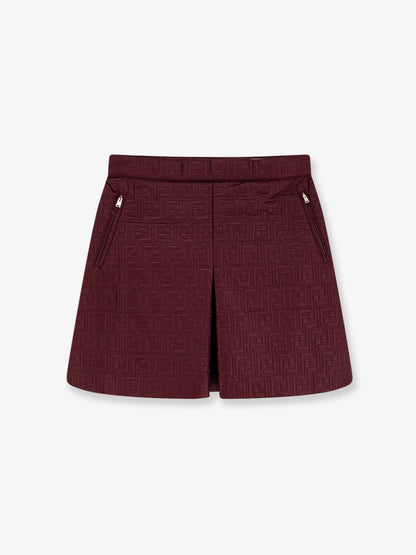 Fendi Quilted nylon mini skirt - Plum 26