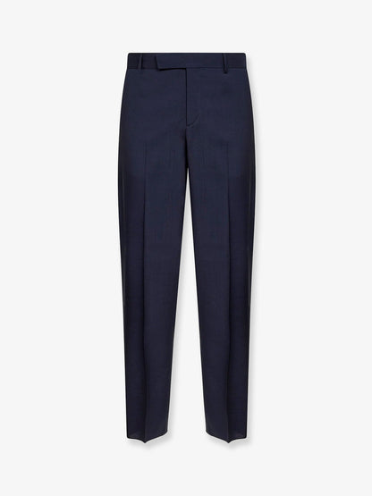 Fendi Virgin wool trousers - Dark Blu