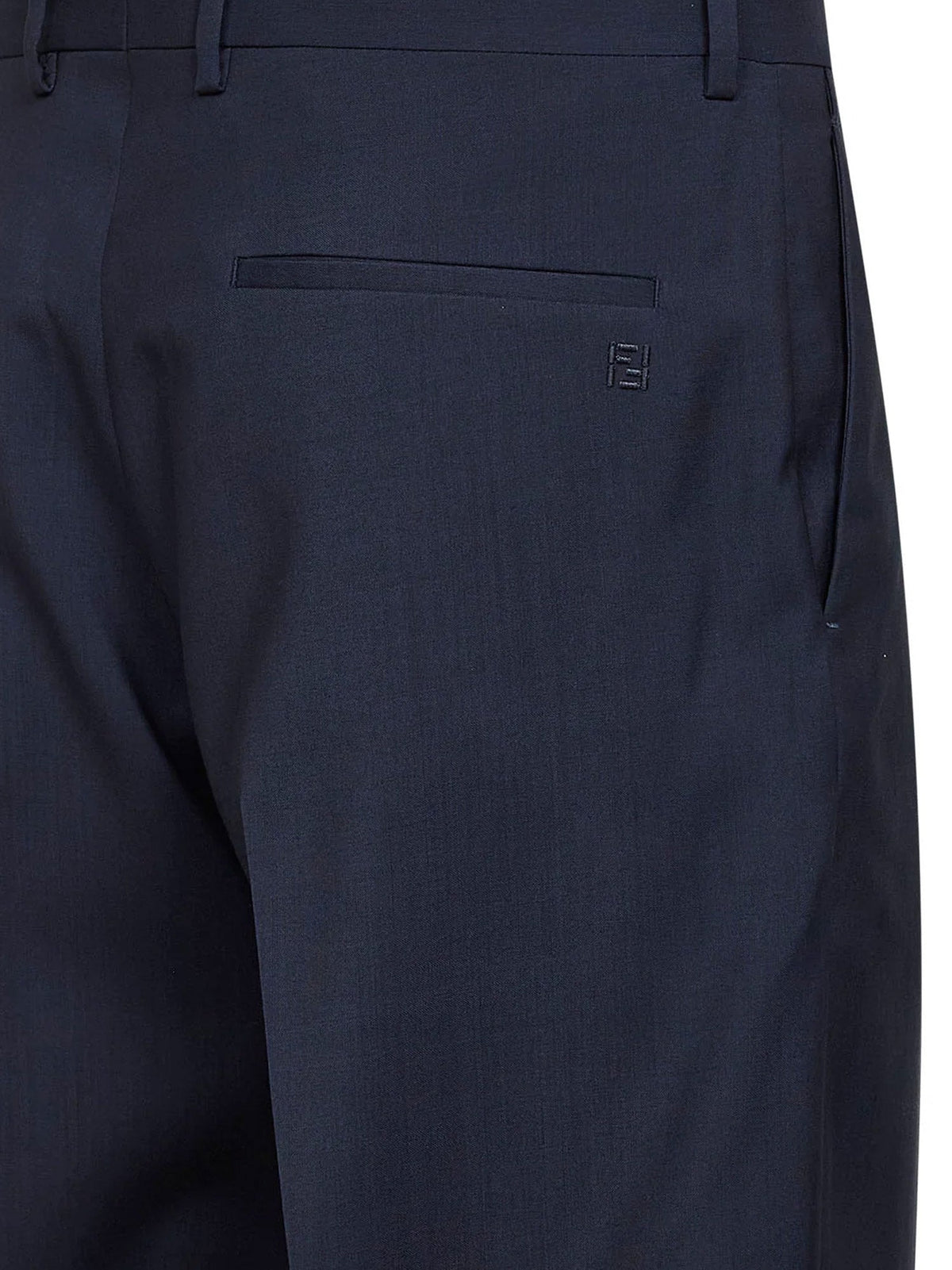 Fendi Virgin wool trousers - Dark Blu