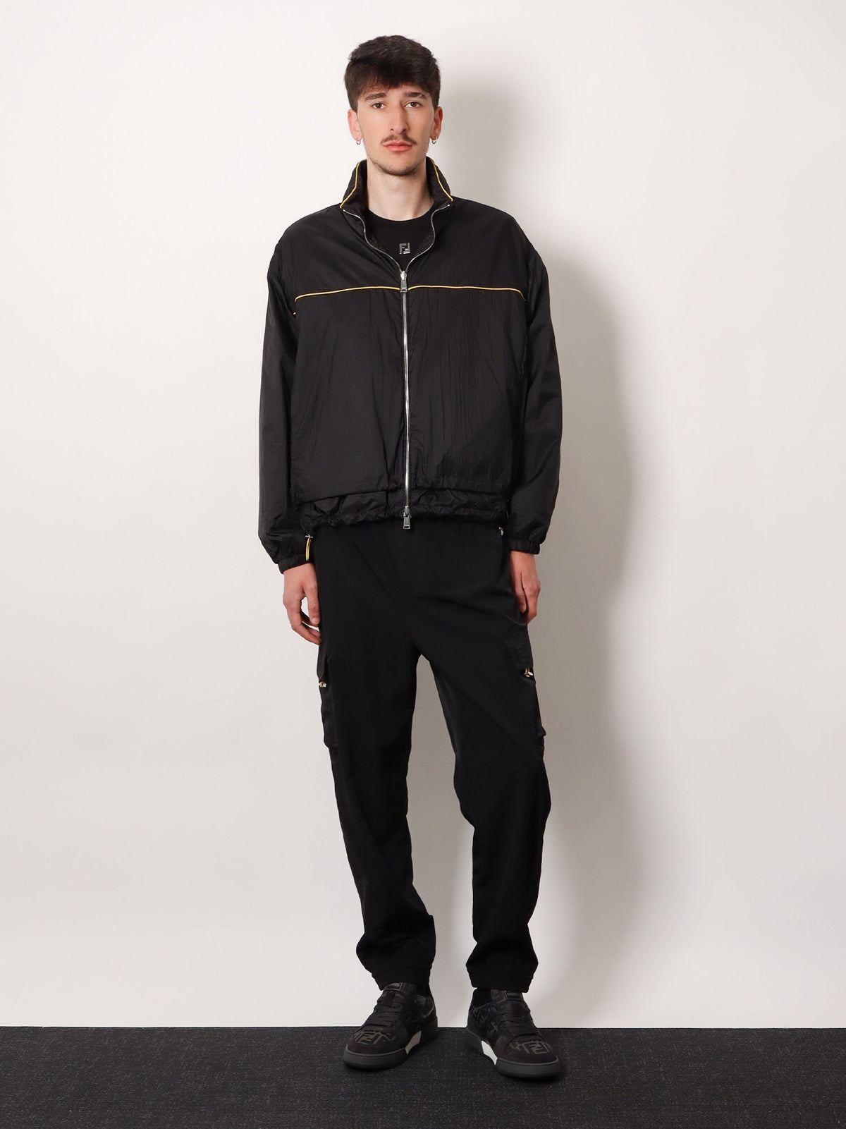 Fendi Cargo nylon trousers - Nero