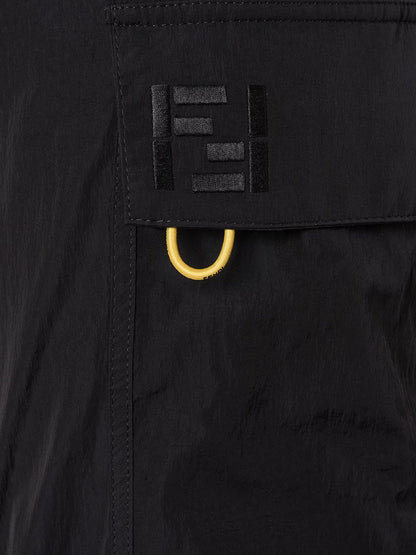 Fendi Cargo nylon trousers - Nero