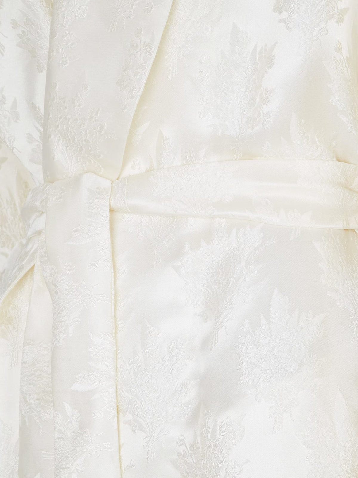 Fendi Jacquard silk blazer with floral motif - Bianco