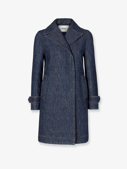 Fendi Ff Padded Denim Caban