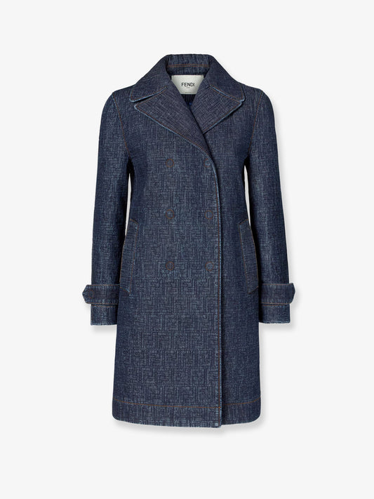 Fendi Ff Padded Denim Caban