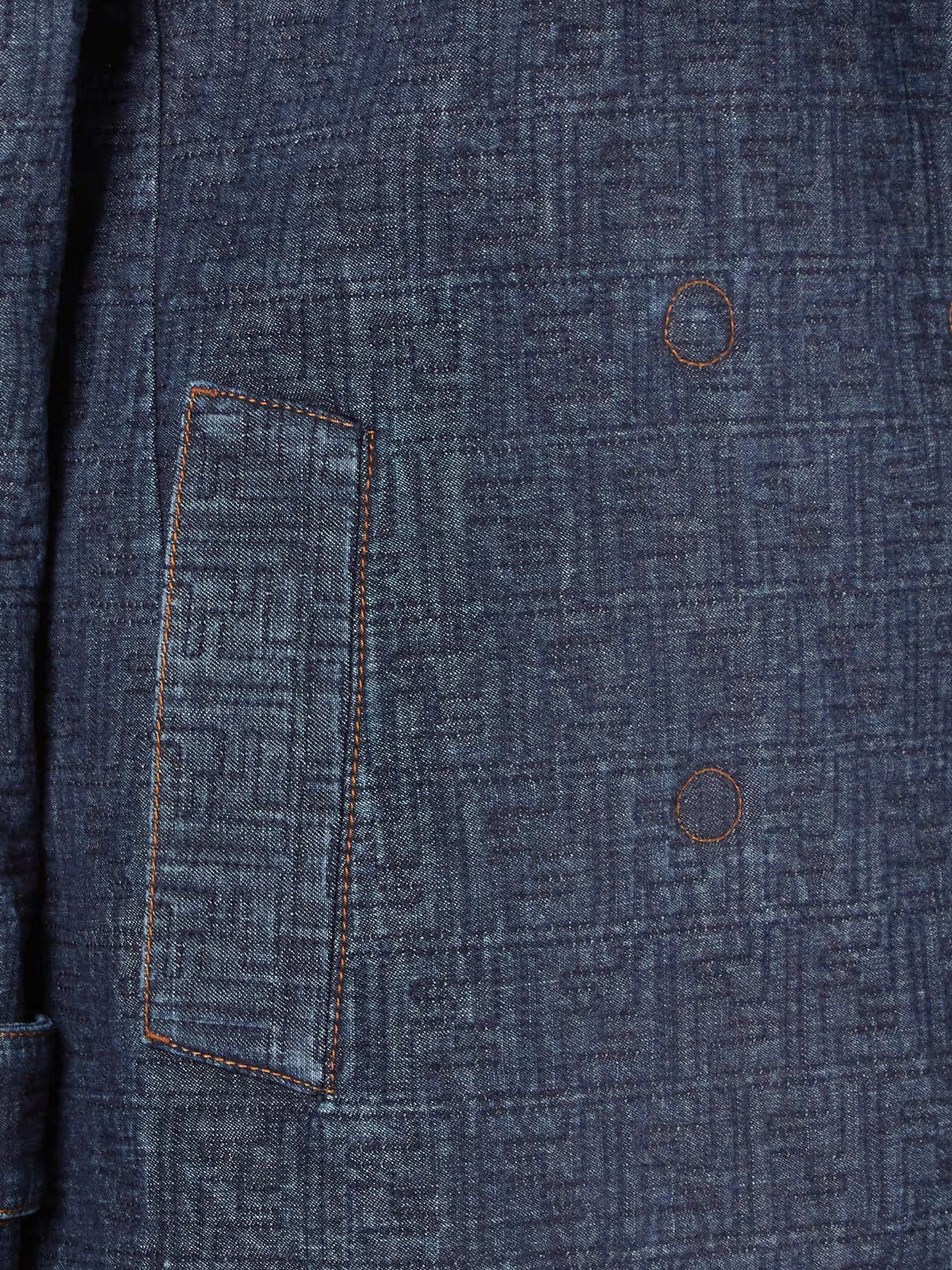 Fendi Ff Padded Denim Caban