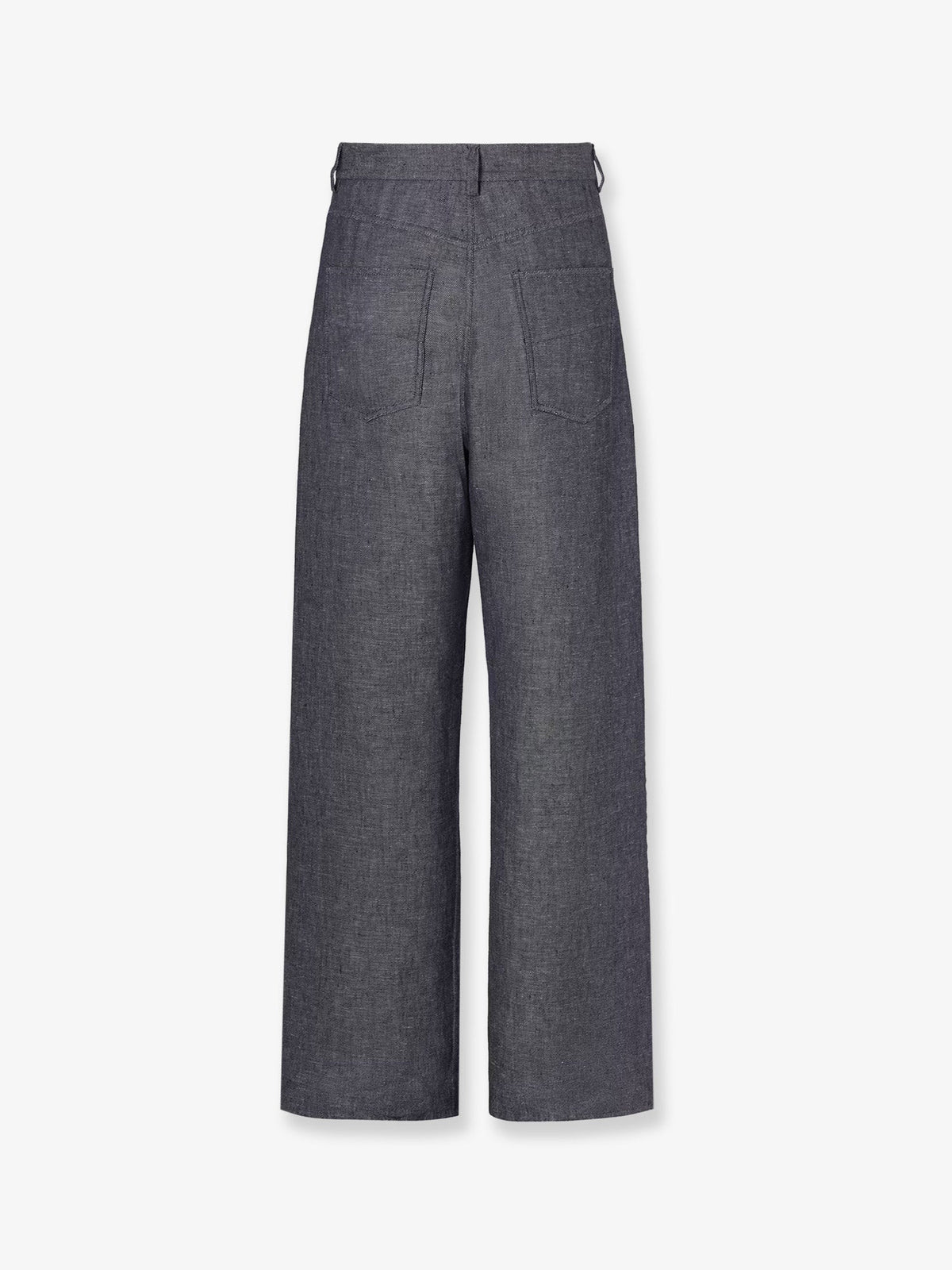 Fendi Relaxed linen, cotton and silk jeans - Dark Blu