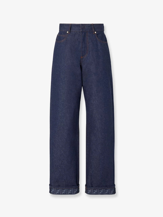 Fendi Beige Denim Trousers