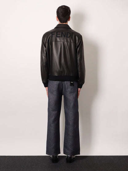 Fendi Leather Jacket - Black