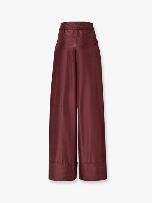 Fendi Taffeta' trousers - Plum 26