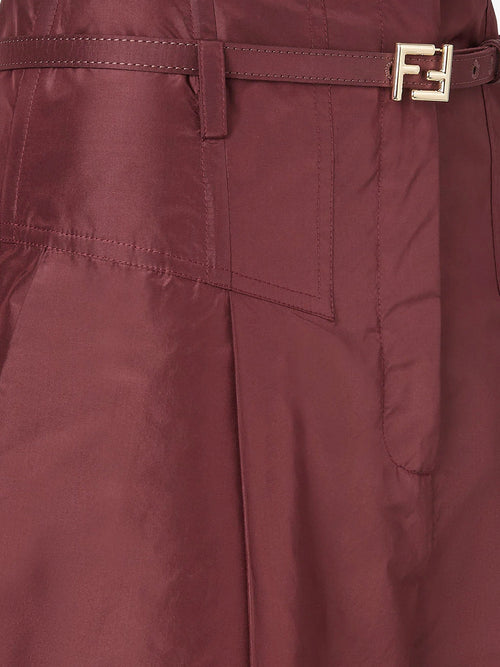 Fendi Taffeta' trousers - Plum 26