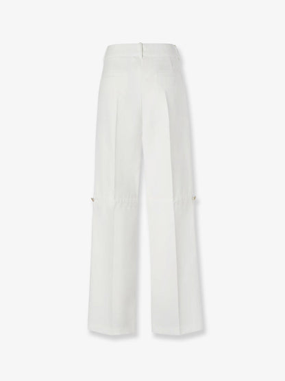 Fendi Technical canvas trousers - White