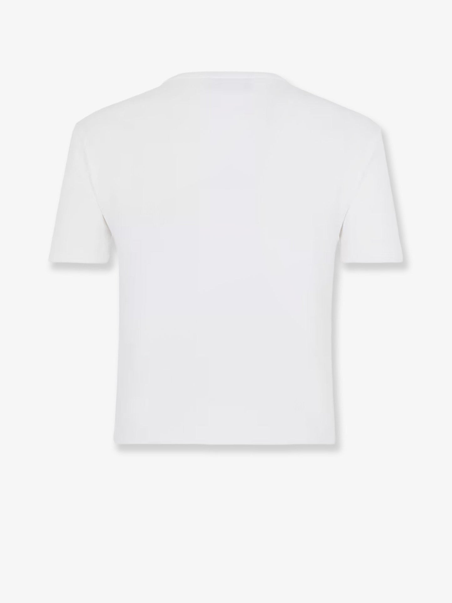Fendi Cropped Stretch Cotton T Shirt