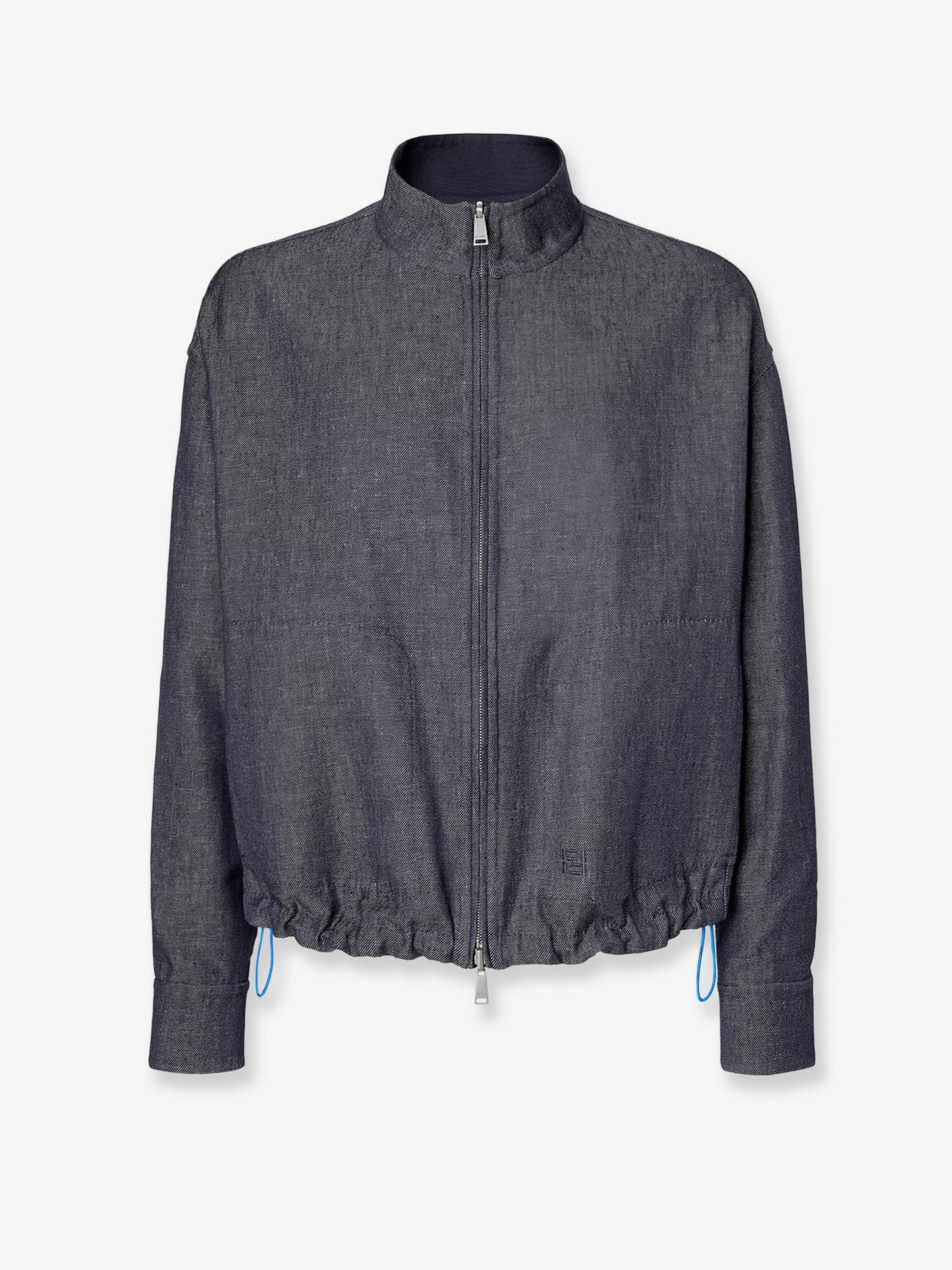 Fendi Reversible Denim Jacket With Embroidered Ff Logo
