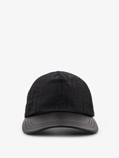 Fendi Ff Jacquard Denim Baseball Hat