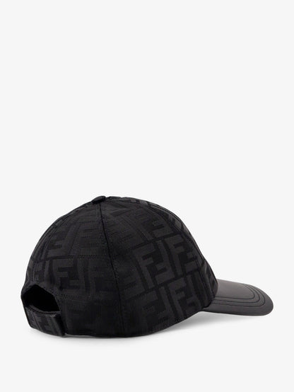 Fendi Ff Jacquard Denim Baseball Hat