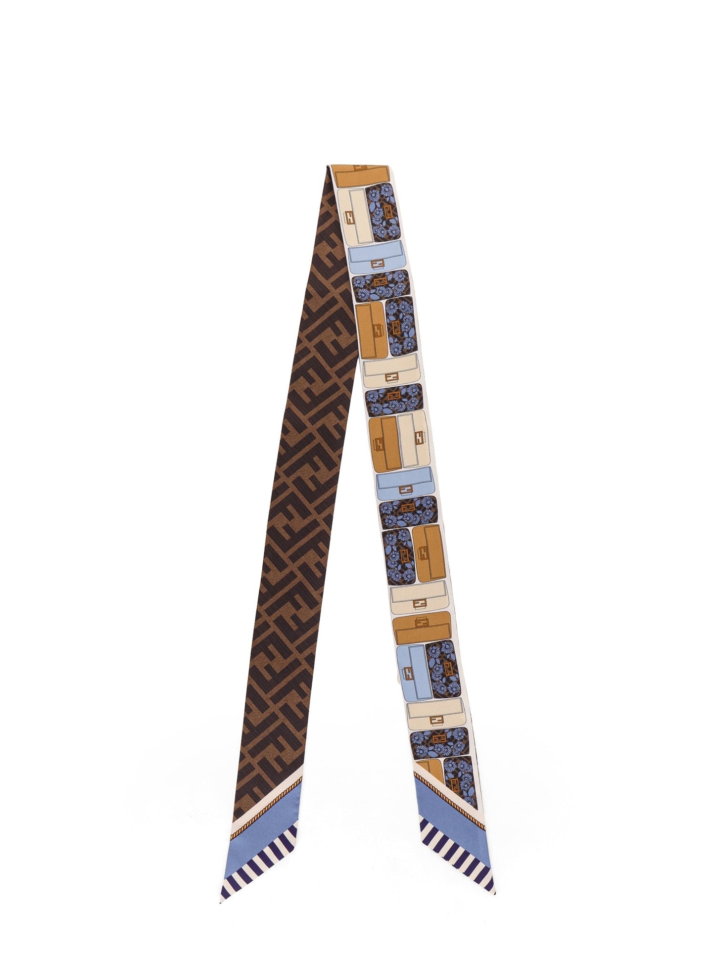Fendi Wrappy Multicolor Silk Bandeau