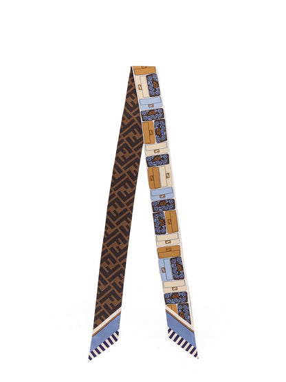 Fendi Wrappy Multicolor Silk Bandeau