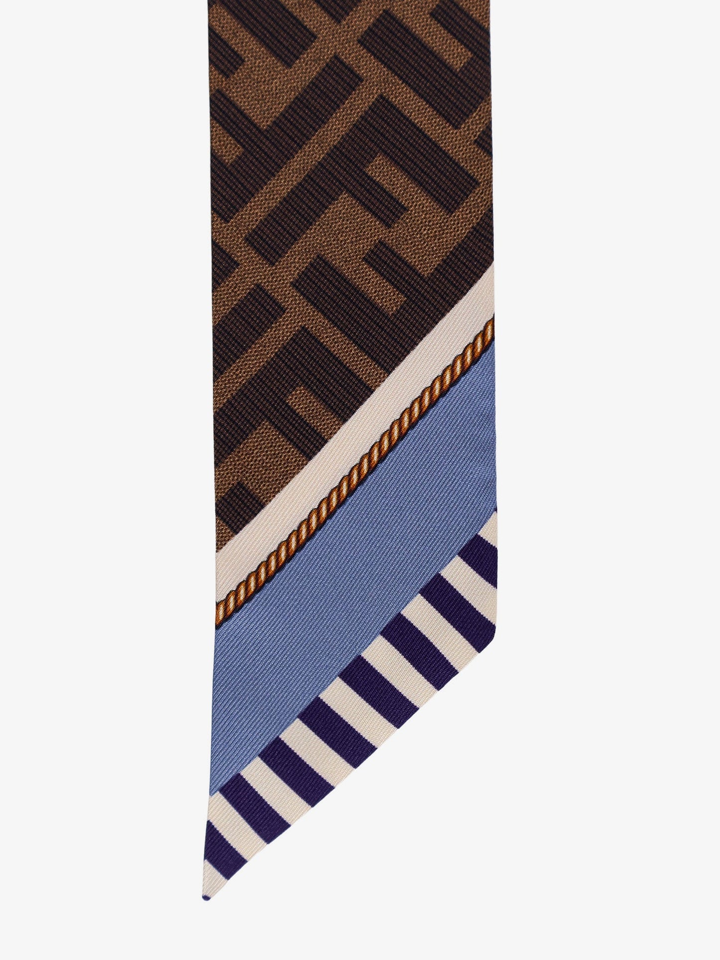 Fendi Wrappy Multicolor Silk Bandeau
