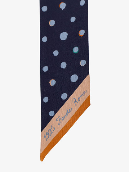 Fendi Wrappy Multicolor Silk Bandeau