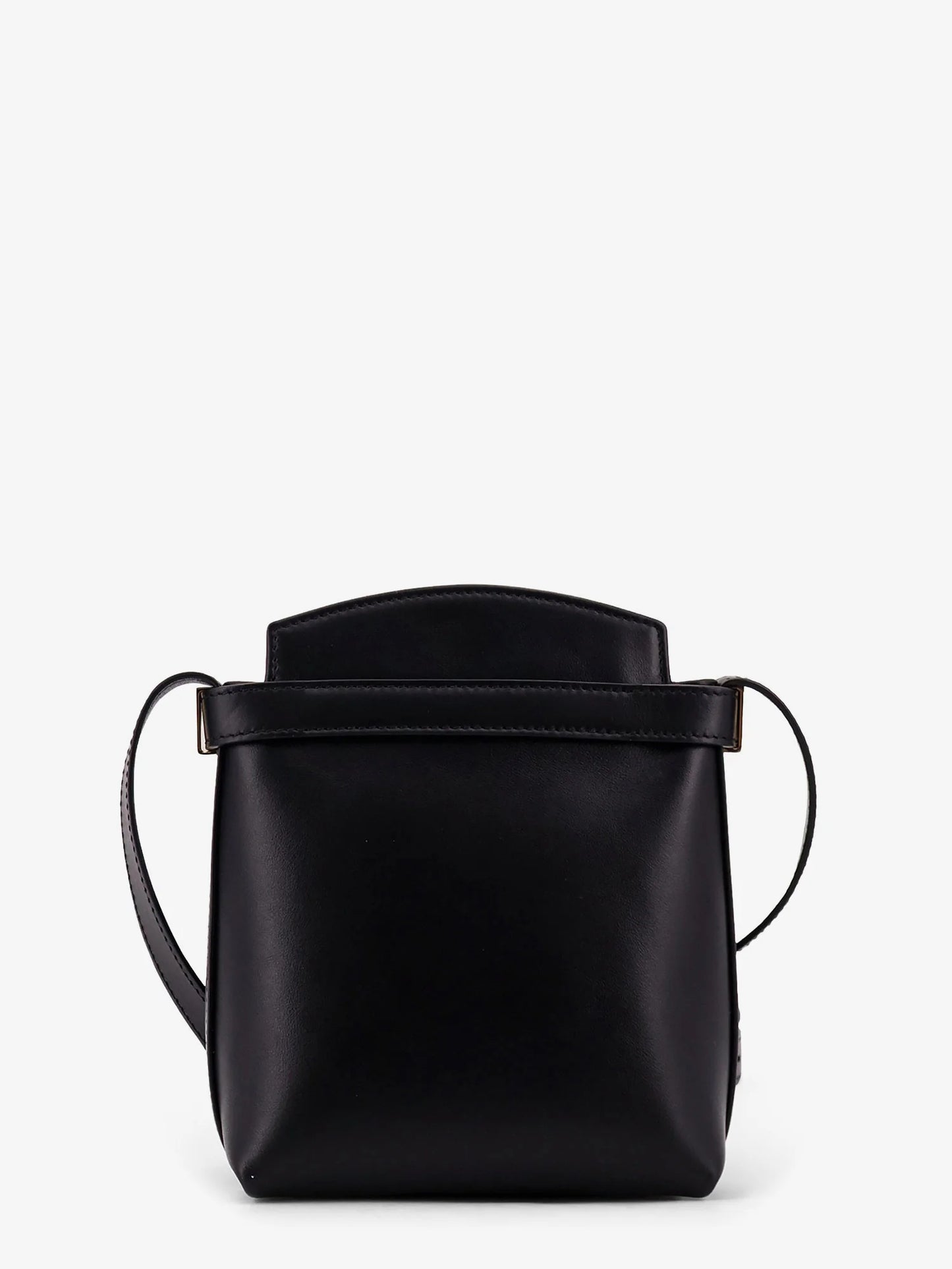 Ferragamo Leather Crossbody Bag With Gancini Detail