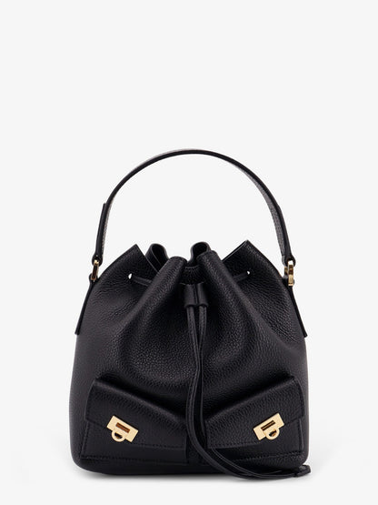 Ferragamo Leather Bucket Bag