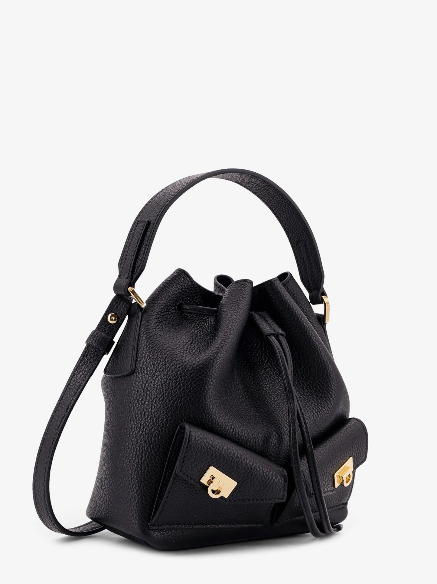Ferragamo Leather Bucket Bag