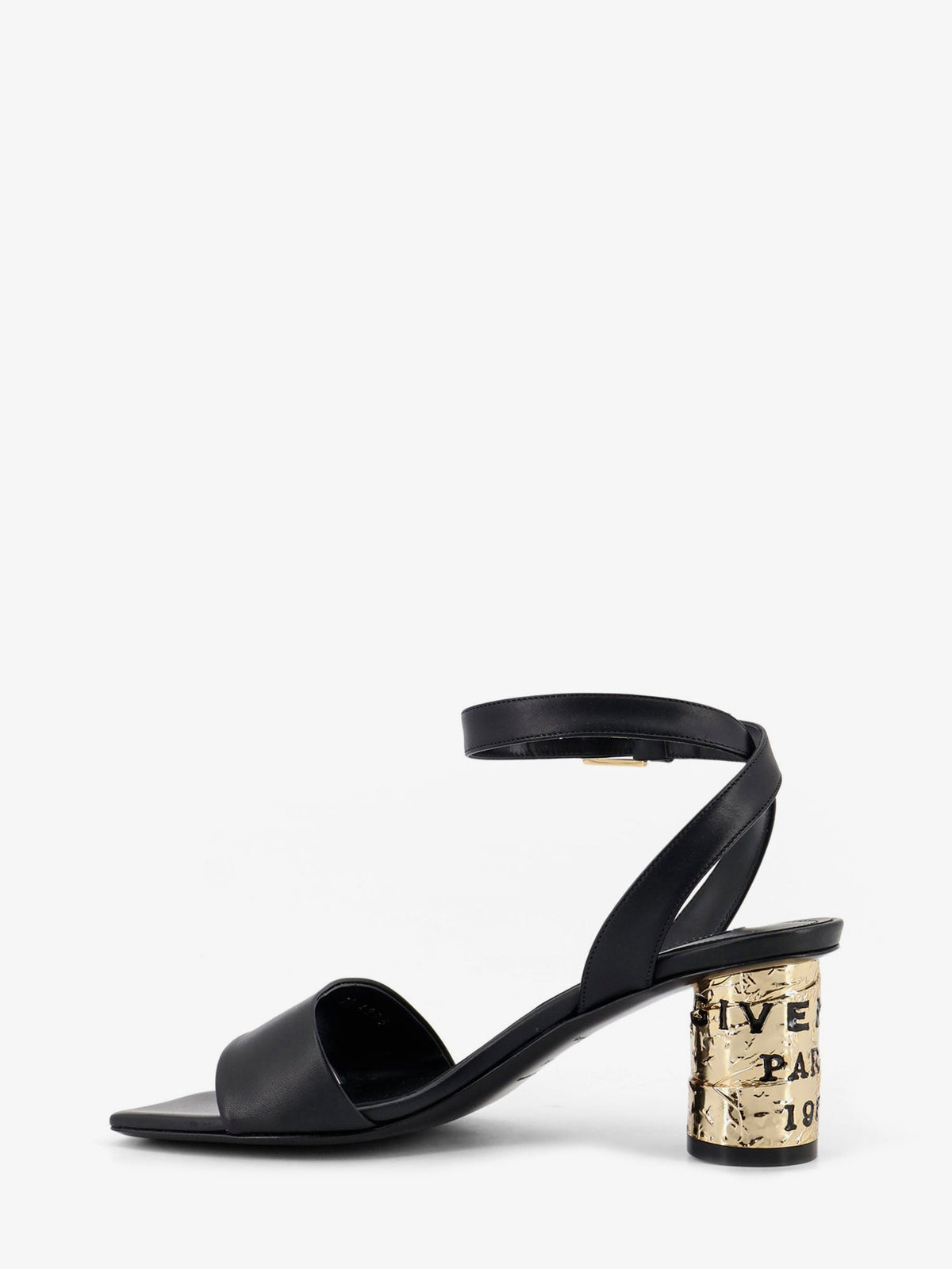 Givenchy Tape leather heeled sandals - Black