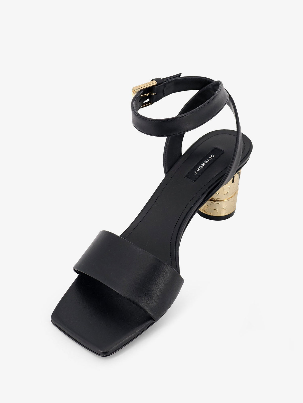 Givenchy Tape leather heeled sandals - Black